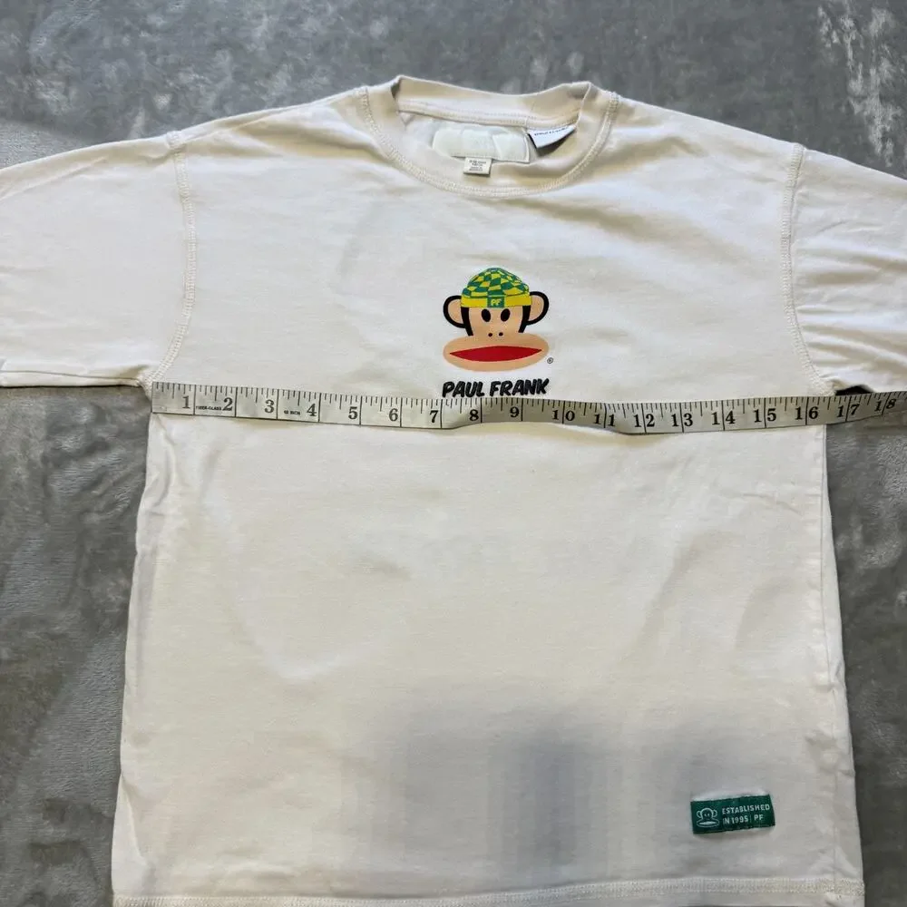 Paul Frank Julius Monkey Graphic T Shirt Kids 9-10 White Y2K Skater Streetwear